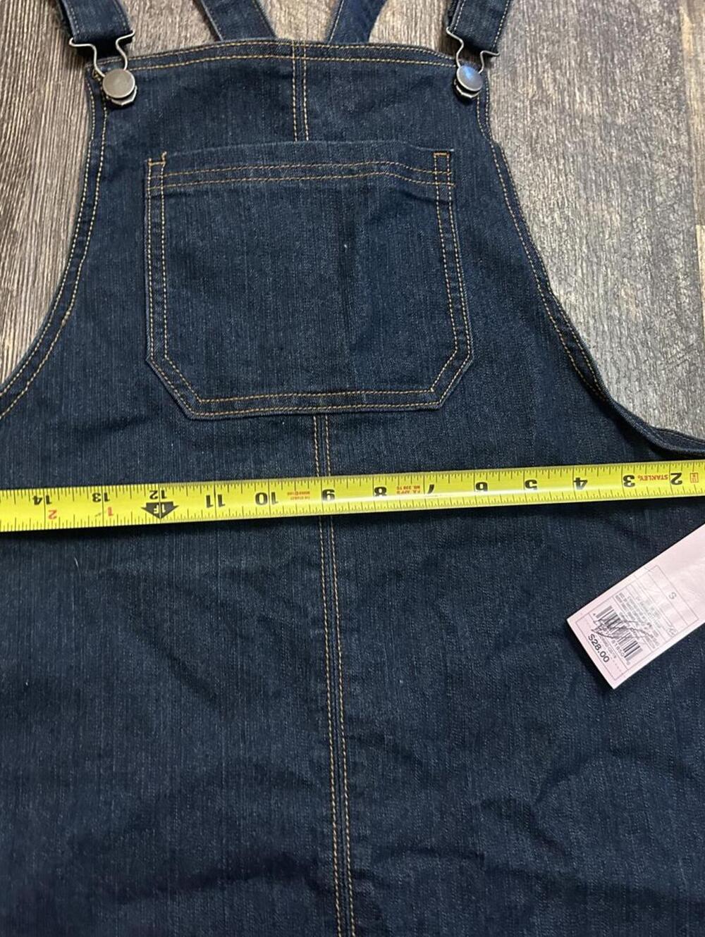 Wild Fable Denim Overall Dress Dark Wash Size Small NWT 2010s Y2K - Picture 6 of 7